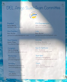 Del Amigo Swim Team Committee 2025